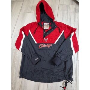 Mitchell & Ness Chicago Bulls‎ Hardwood Classics Red Black Anorak Windbreaker L